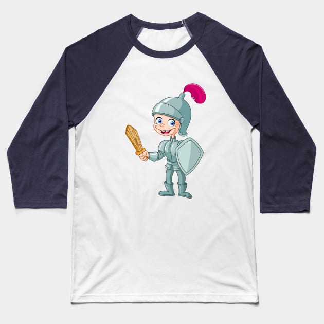 Knight Kid Baseball T-Shirt by DigiToonsTreasures